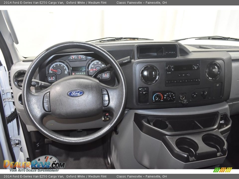2014 Ford E-Series Van E250 Cargo Van Oxford White / Medium Flint Photo #14