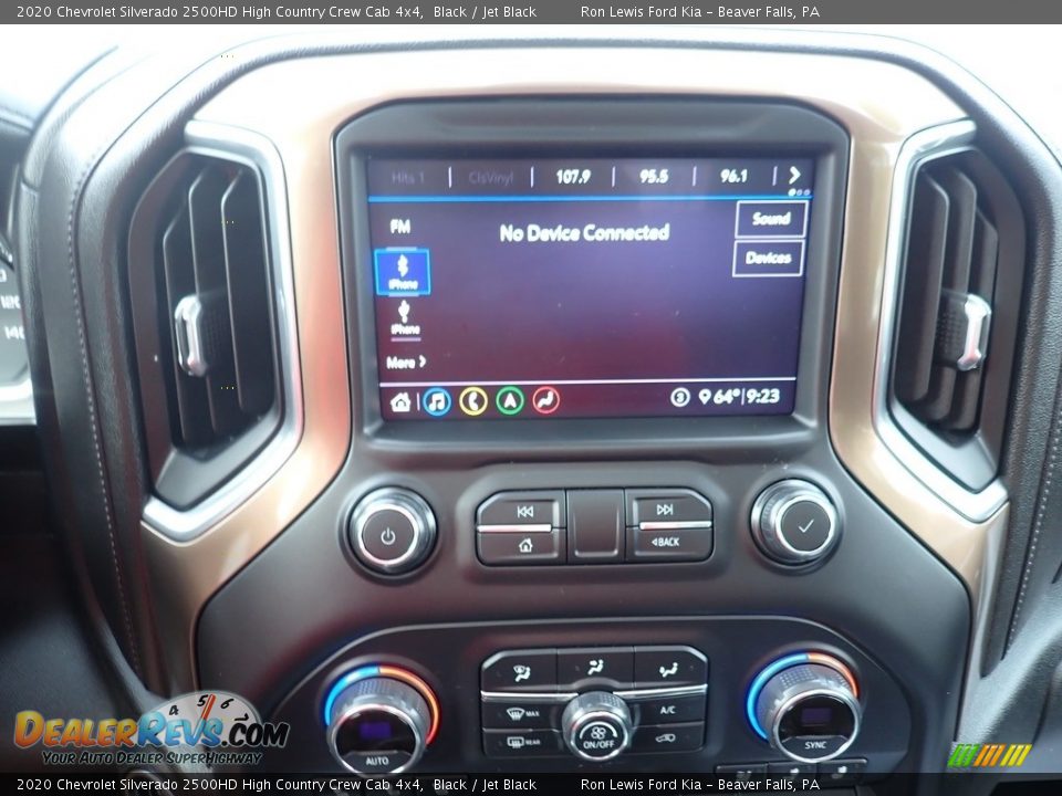 2020 Chevrolet Silverado 2500HD High Country Crew Cab 4x4 Black / Jet Black Photo #16