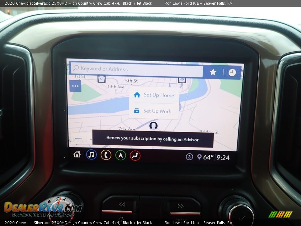 2020 Chevrolet Silverado 2500HD High Country Crew Cab 4x4 Black / Jet Black Photo #22