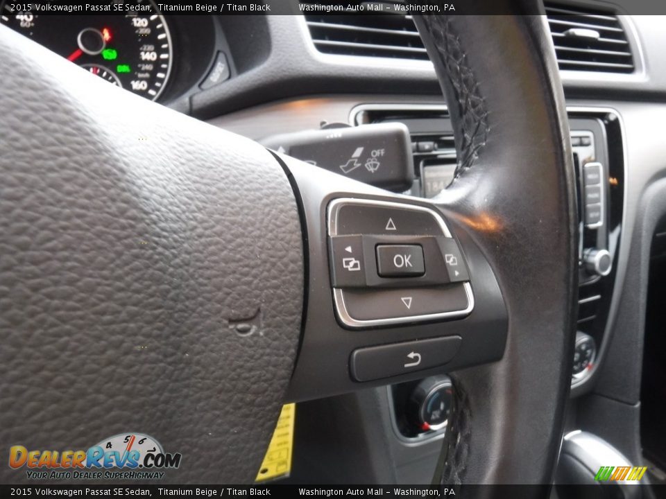 2015 Volkswagen Passat SE Sedan Steering Wheel Photo #7