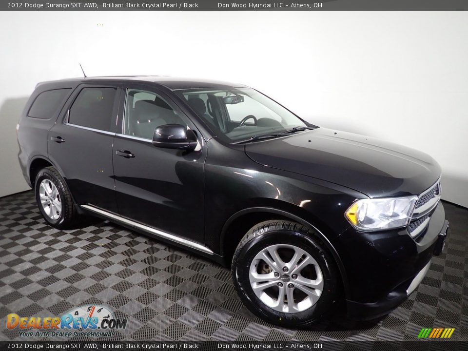 2012 Dodge Durango SXT AWD Brilliant Black Crystal Pearl / Black Photo #2