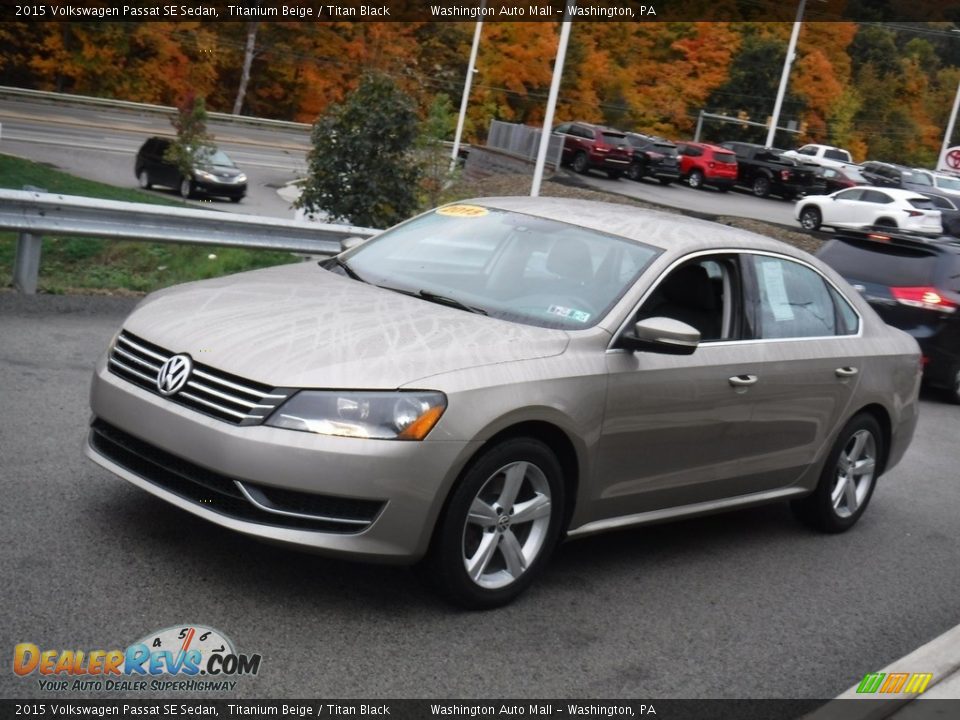 2015 Volkswagen Passat SE Sedan Titanium Beige / Titan Black Photo #10