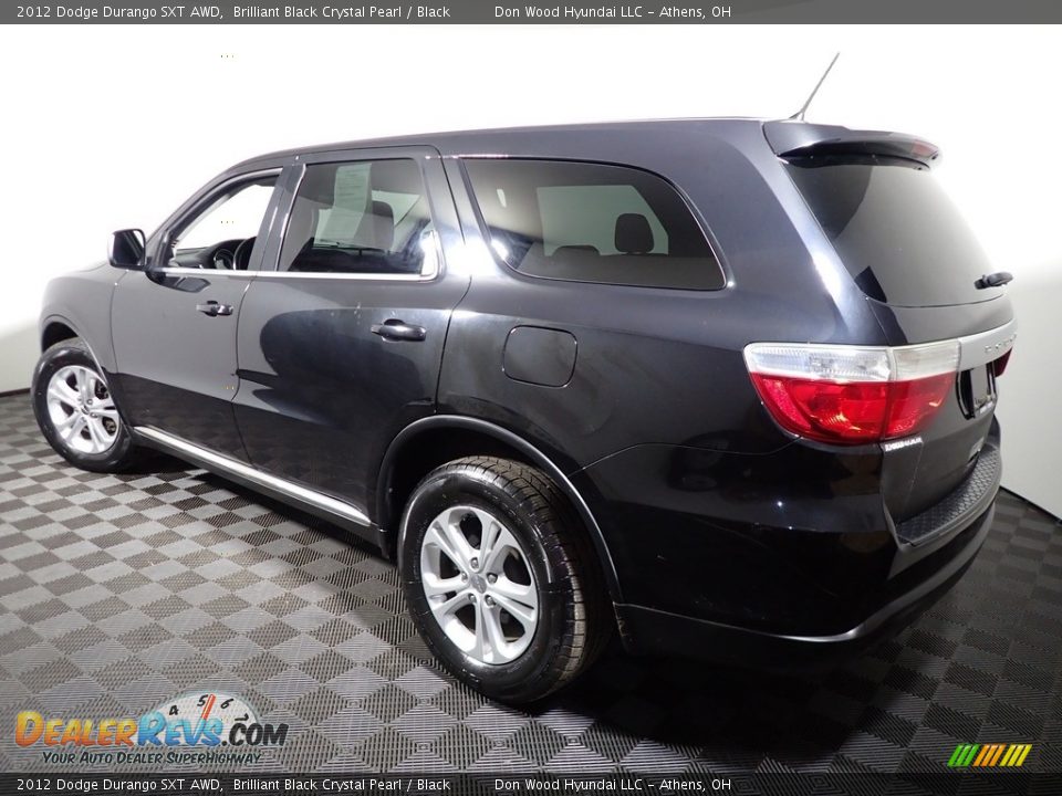 2012 Dodge Durango SXT AWD Brilliant Black Crystal Pearl / Black Photo #9