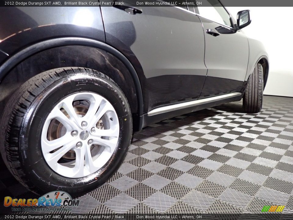 2012 Dodge Durango SXT AWD Brilliant Black Crystal Pearl / Black Photo #16