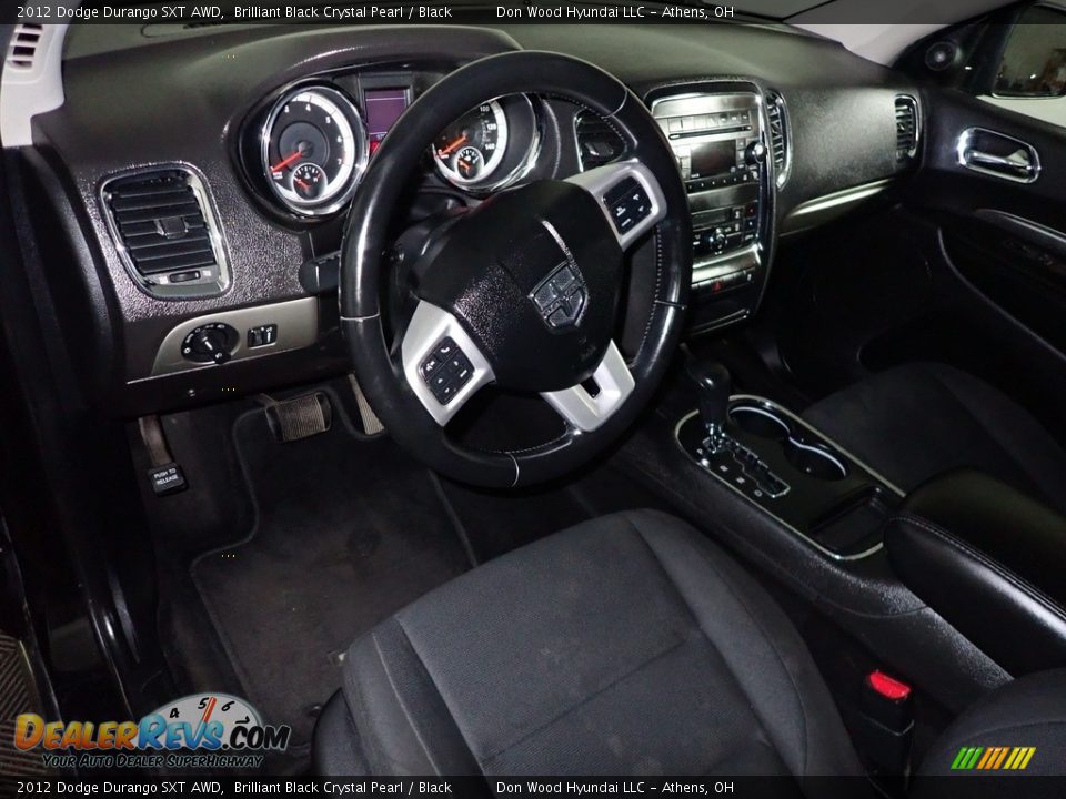 2012 Dodge Durango SXT AWD Brilliant Black Crystal Pearl / Black Photo #19