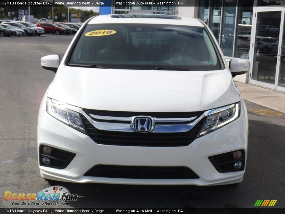 2018 Honda Odyssey EX-L White Diamond Pearl / Beige Photo #5