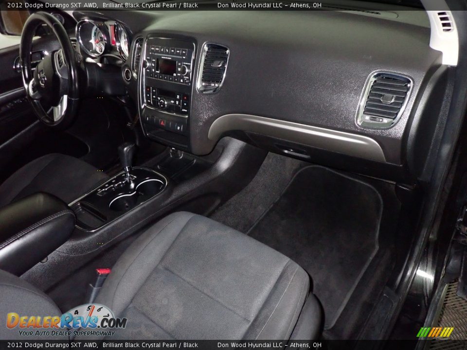 2012 Dodge Durango SXT AWD Brilliant Black Crystal Pearl / Black Photo #27