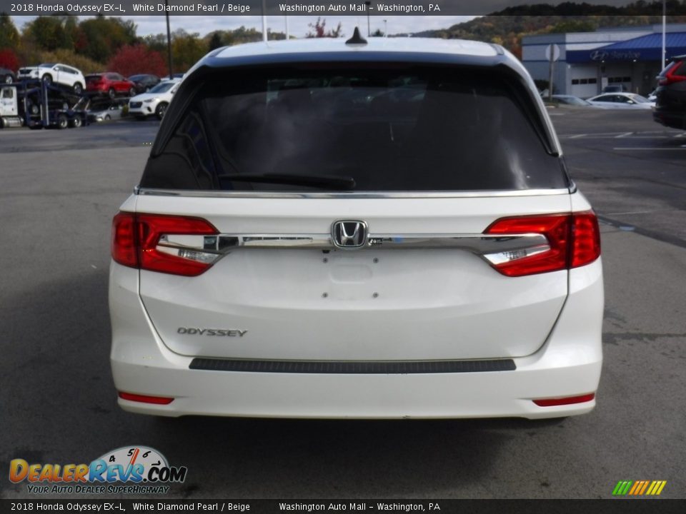 2018 Honda Odyssey EX-L White Diamond Pearl / Beige Photo #8