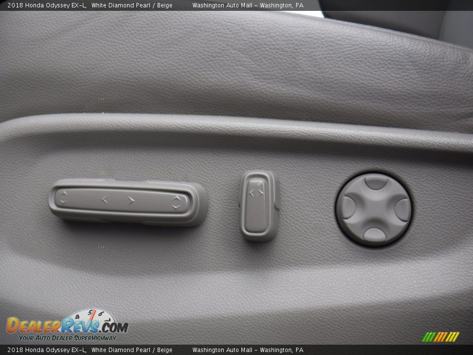 2018 Honda Odyssey EX-L White Diamond Pearl / Beige Photo #16