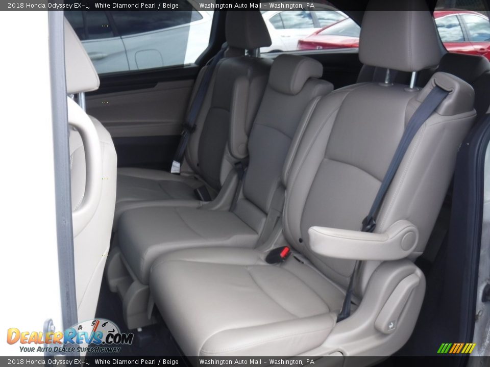 2018 Honda Odyssey EX-L White Diamond Pearl / Beige Photo #22