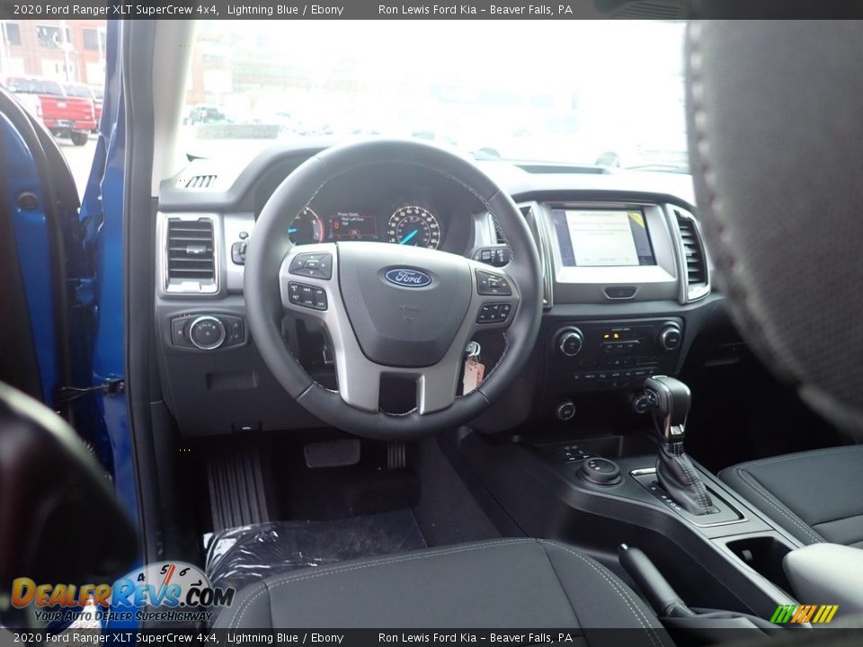 2020 Ford Ranger XLT SuperCrew 4x4 Lightning Blue / Ebony Photo #12