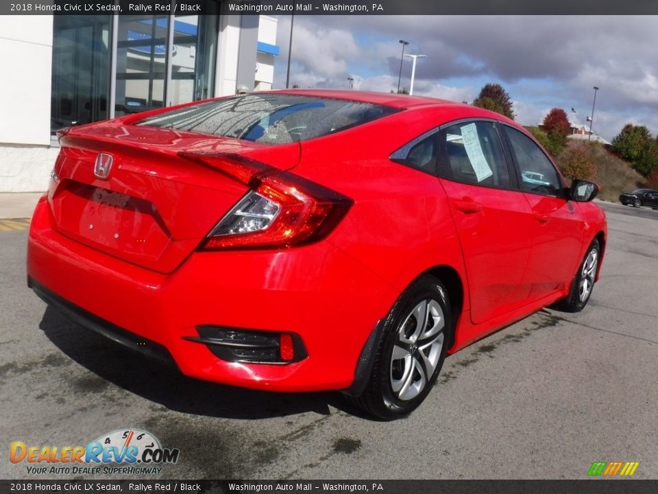 2018 Honda Civic LX Sedan Rallye Red / Black Photo #9