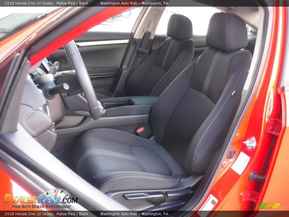 2018 Honda Civic LX Sedan Rallye Red / Black Photo #11