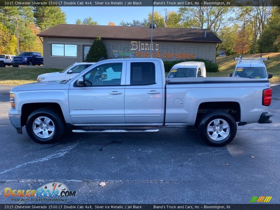 2015 Chevrolet Silverado 1500 LT Double Cab 4x4 Silver Ice Metallic / Jet Black Photo #1