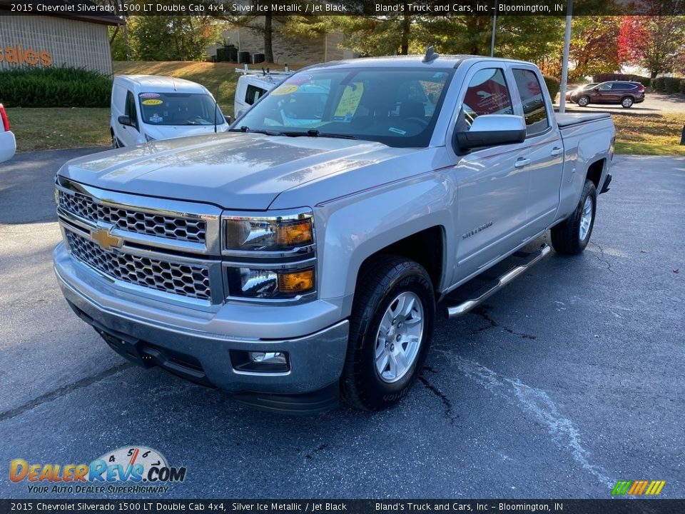 2015 Chevrolet Silverado 1500 LT Double Cab 4x4 Silver Ice Metallic / Jet Black Photo #2