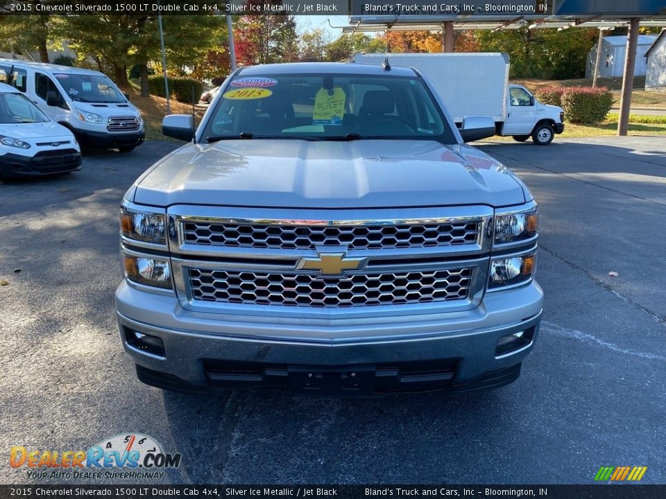 2015 Chevrolet Silverado 1500 LT Double Cab 4x4 Silver Ice Metallic / Jet Black Photo #3