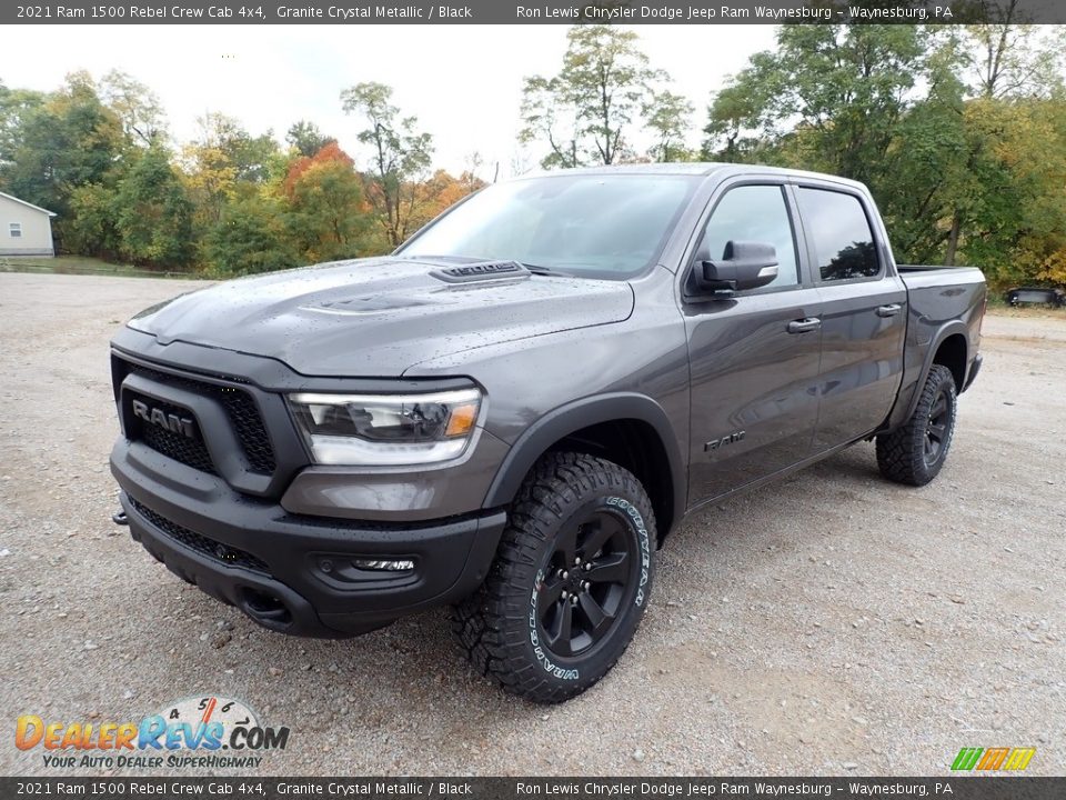 2021 Ram 1500 Rebel Crew Cab 4x4 Granite Crystal Metallic / Black Photo #1