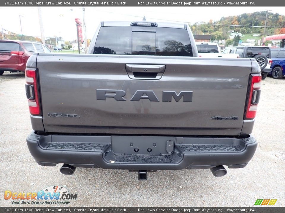 2021 Ram 1500 Rebel Crew Cab 4x4 Granite Crystal Metallic / Black Photo #5