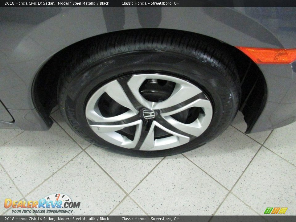 2018 Honda Civic LX Sedan Modern Steel Metallic / Black Photo #5