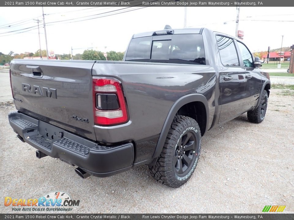 2021 Ram 1500 Rebel Crew Cab 4x4 Granite Crystal Metallic / Black Photo #6