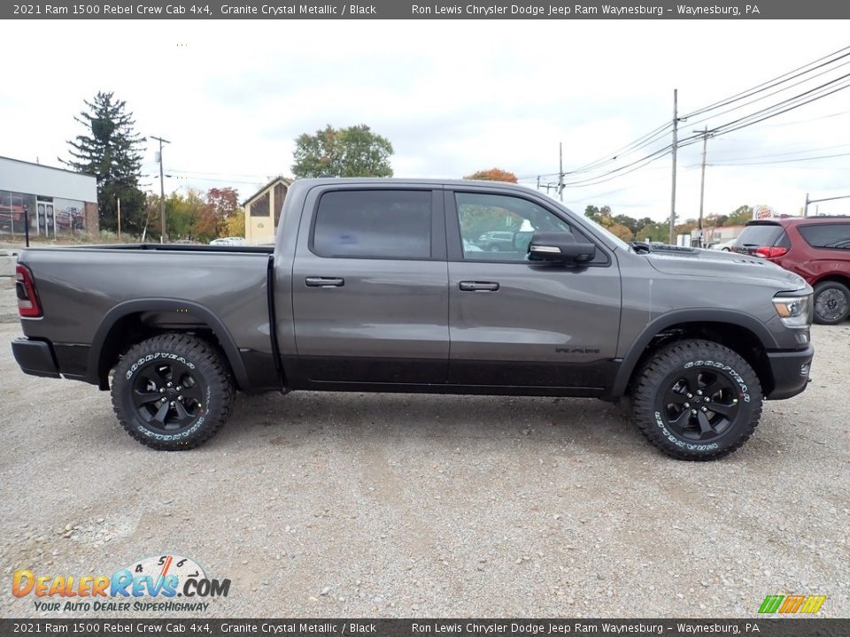 2021 Ram 1500 Rebel Crew Cab 4x4 Granite Crystal Metallic / Black Photo #7