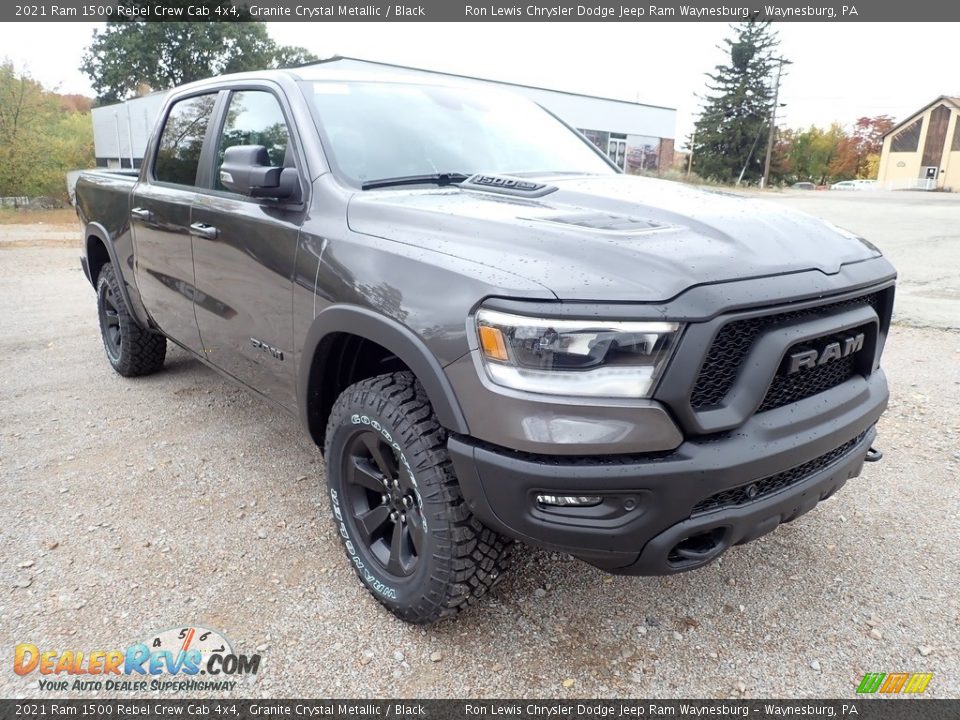 2021 Ram 1500 Rebel Crew Cab 4x4 Granite Crystal Metallic / Black Photo #8