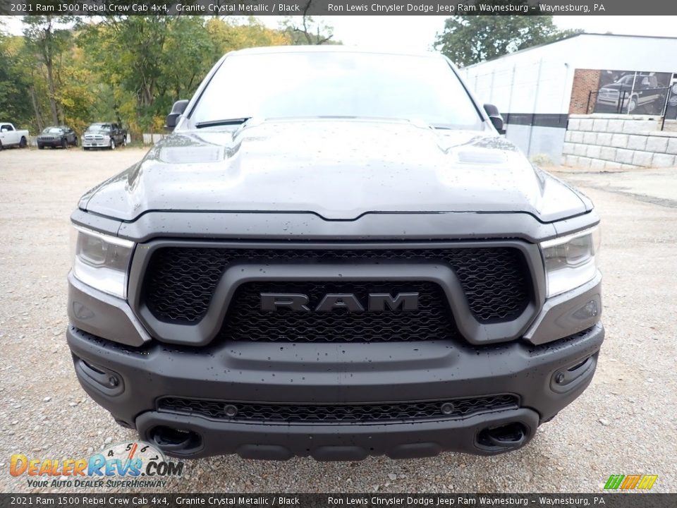 2021 Ram 1500 Rebel Crew Cab 4x4 Granite Crystal Metallic / Black Photo #9