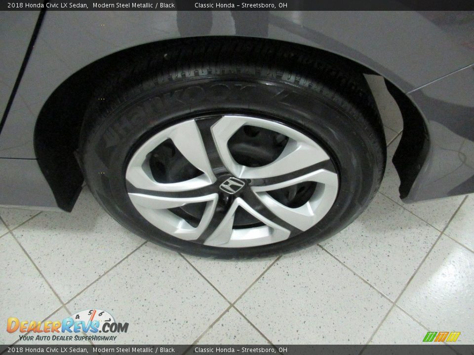 2018 Honda Civic LX Sedan Modern Steel Metallic / Black Photo #11