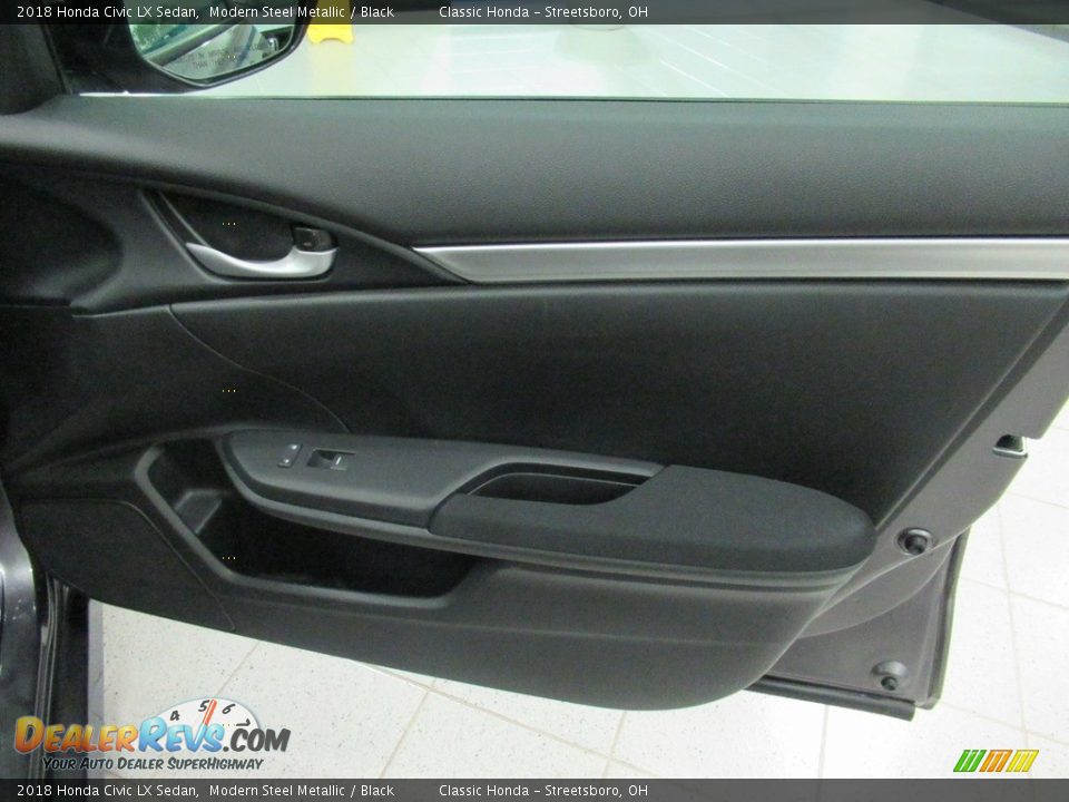 2018 Honda Civic LX Sedan Modern Steel Metallic / Black Photo #14