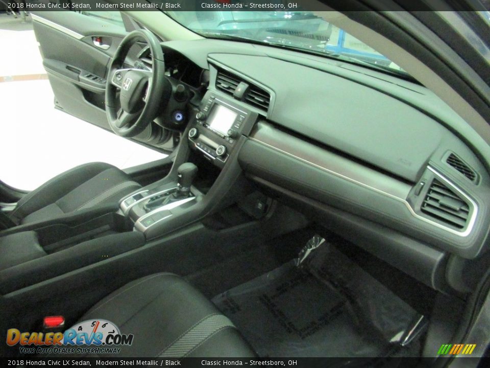 2018 Honda Civic LX Sedan Modern Steel Metallic / Black Photo #15