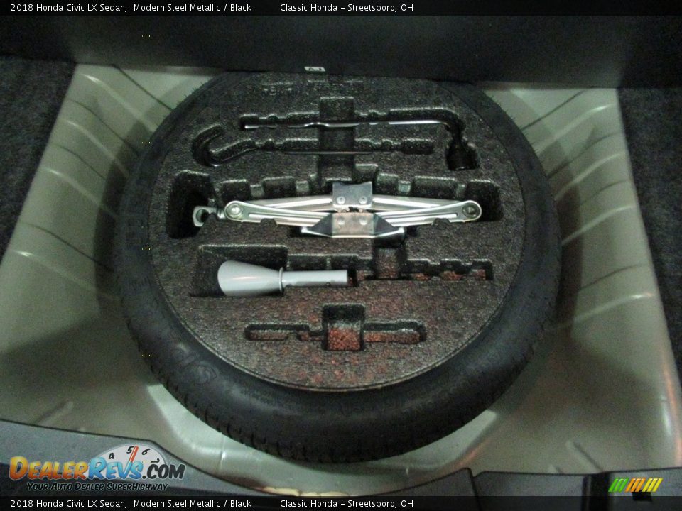 2018 Honda Civic LX Sedan Modern Steel Metallic / Black Photo #21