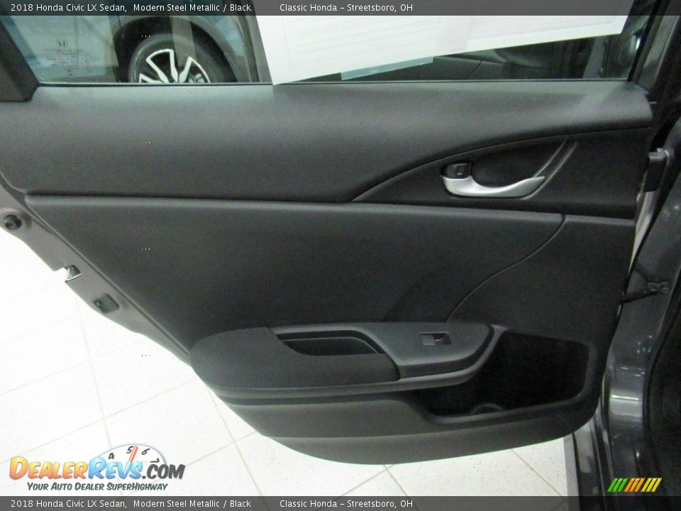 2018 Honda Civic LX Sedan Modern Steel Metallic / Black Photo #22