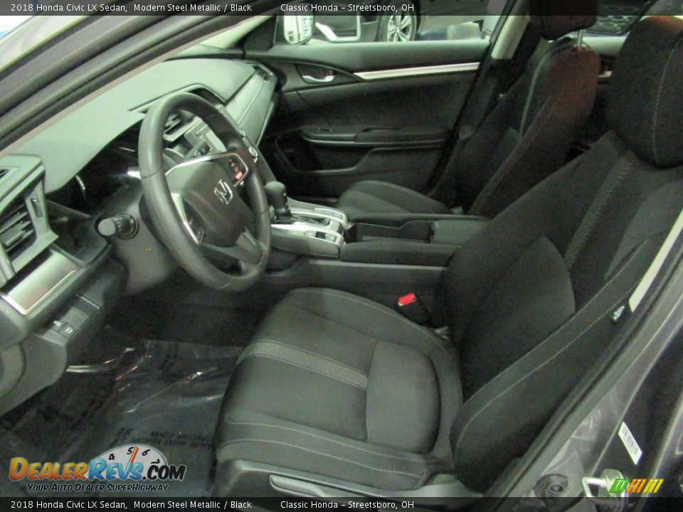 2018 Honda Civic LX Sedan Modern Steel Metallic / Black Photo #27
