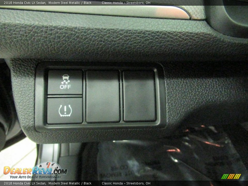 2018 Honda Civic LX Sedan Modern Steel Metallic / Black Photo #28