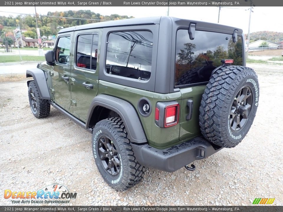 2021 Jeep Wrangler Unlimited Willys 4x4 Sarge Green / Black Photo #4