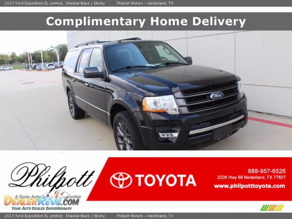 2017 Ford Expedition EL Limited Shadow Black / Ebony Photo #1