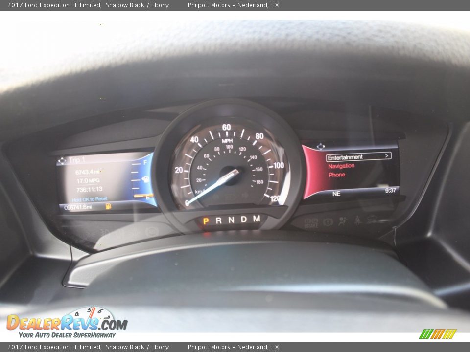 2017 Ford Expedition EL Limited Shadow Black / Ebony Photo #13
