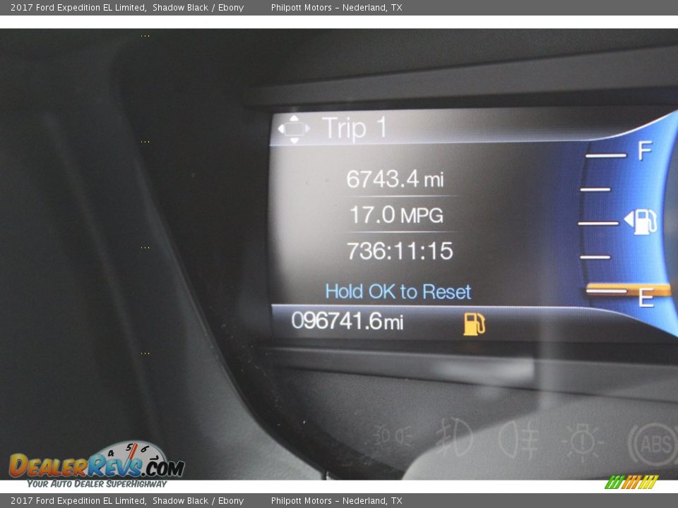 2017 Ford Expedition EL Limited Shadow Black / Ebony Photo #14