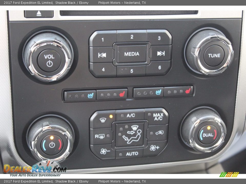 2017 Ford Expedition EL Limited Shadow Black / Ebony Photo #16