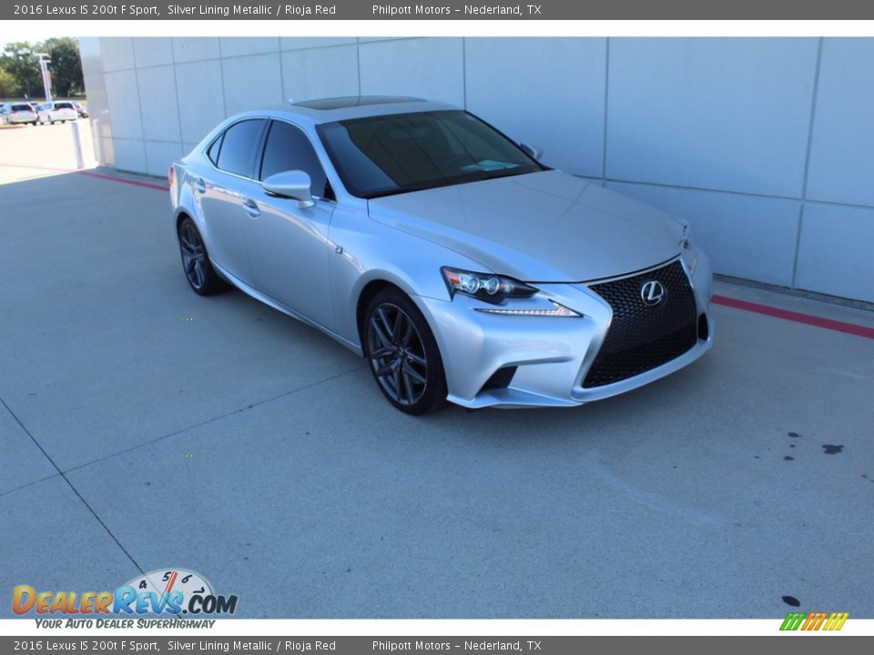 Silver Lining Metallic 2016 Lexus IS 200t F Sport Photo #2