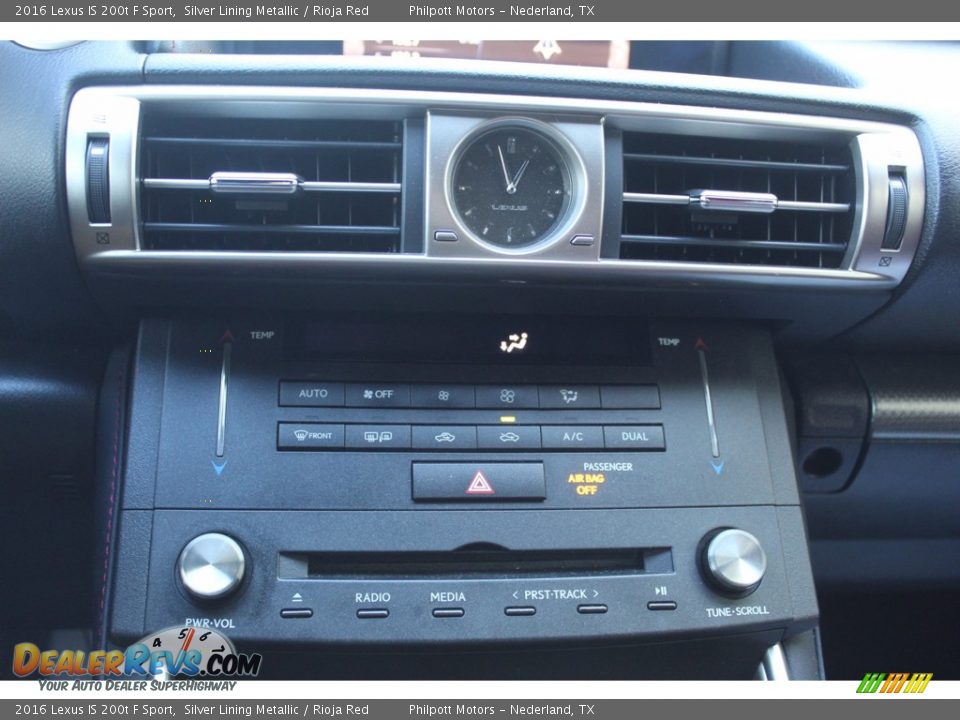 Controls of 2016 Lexus IS 200t F Sport Photo #16