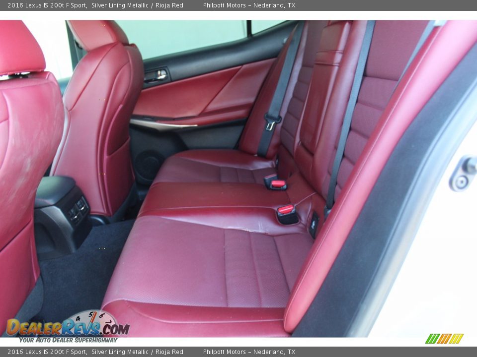 Rear Seat of 2016 Lexus IS 200t F Sport Photo #19