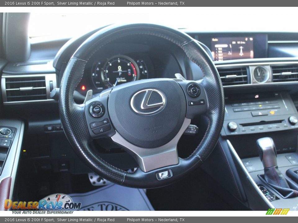 2016 Lexus IS 200t F Sport Steering Wheel Photo #21