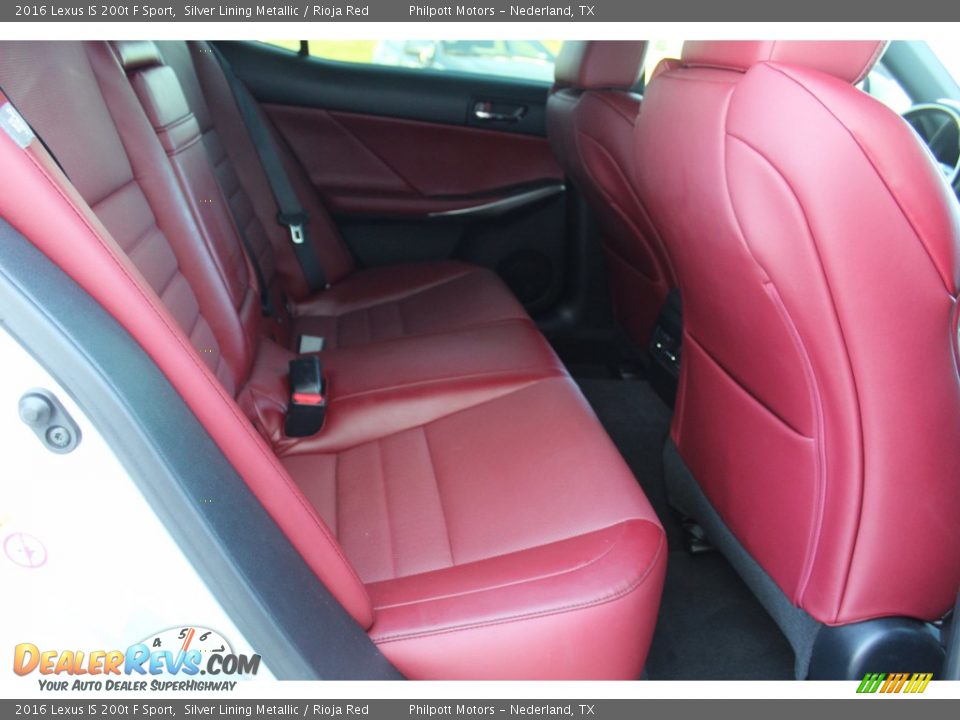 Rear Seat of 2016 Lexus IS 200t F Sport Photo #25