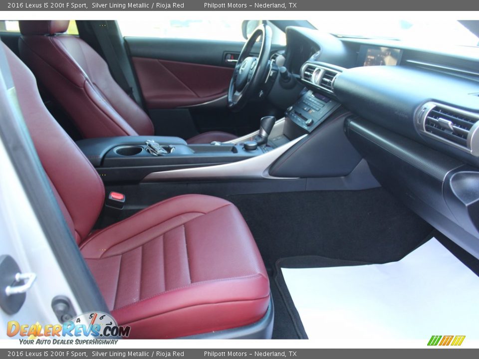 Front Seat of 2016 Lexus IS 200t F Sport Photo #27