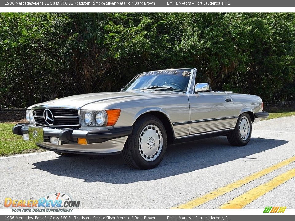 Smoke Silver Metallic 1986 Mercedes-Benz SL Class 560 SL Roadster Photo #2