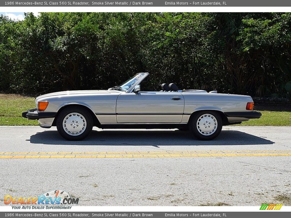 Smoke Silver Metallic 1986 Mercedes-Benz SL Class 560 SL Roadster Photo #3