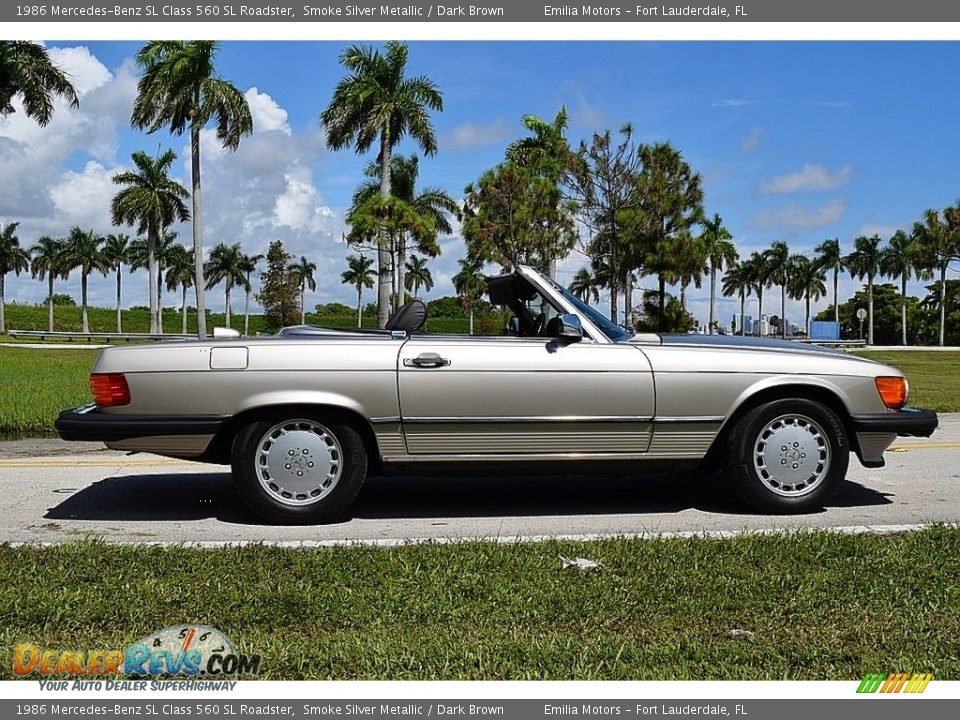 Smoke Silver Metallic 1986 Mercedes-Benz SL Class 560 SL Roadster Photo #4