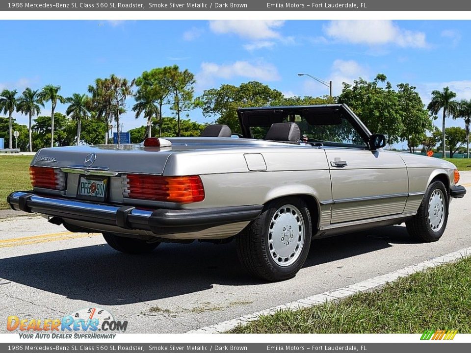 Smoke Silver Metallic 1986 Mercedes-Benz SL Class 560 SL Roadster Photo #5