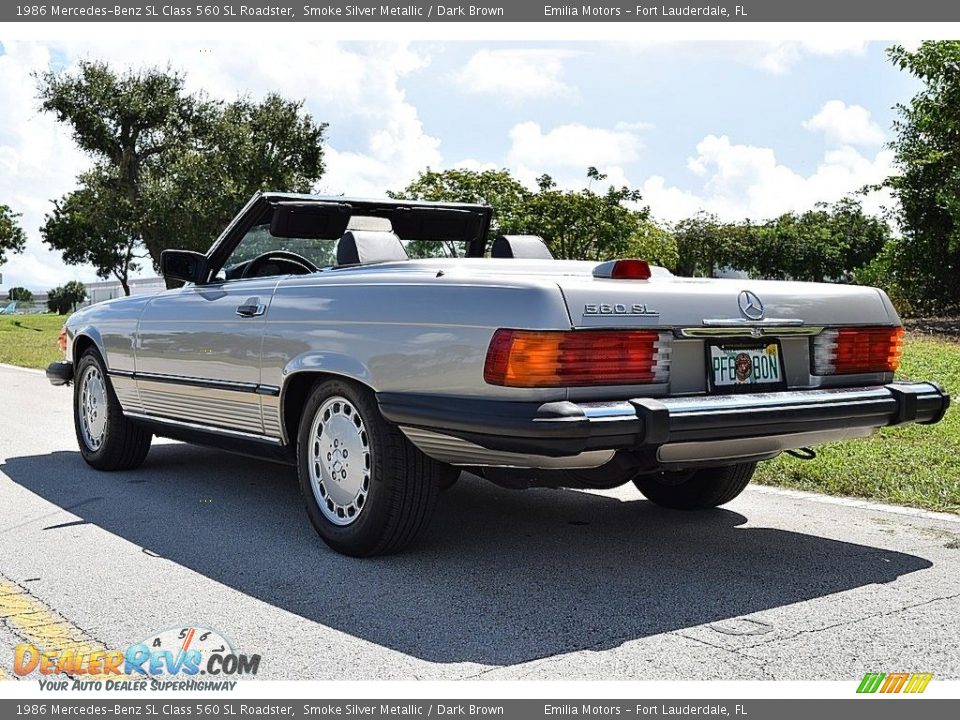 Smoke Silver Metallic 1986 Mercedes-Benz SL Class 560 SL Roadster Photo #6